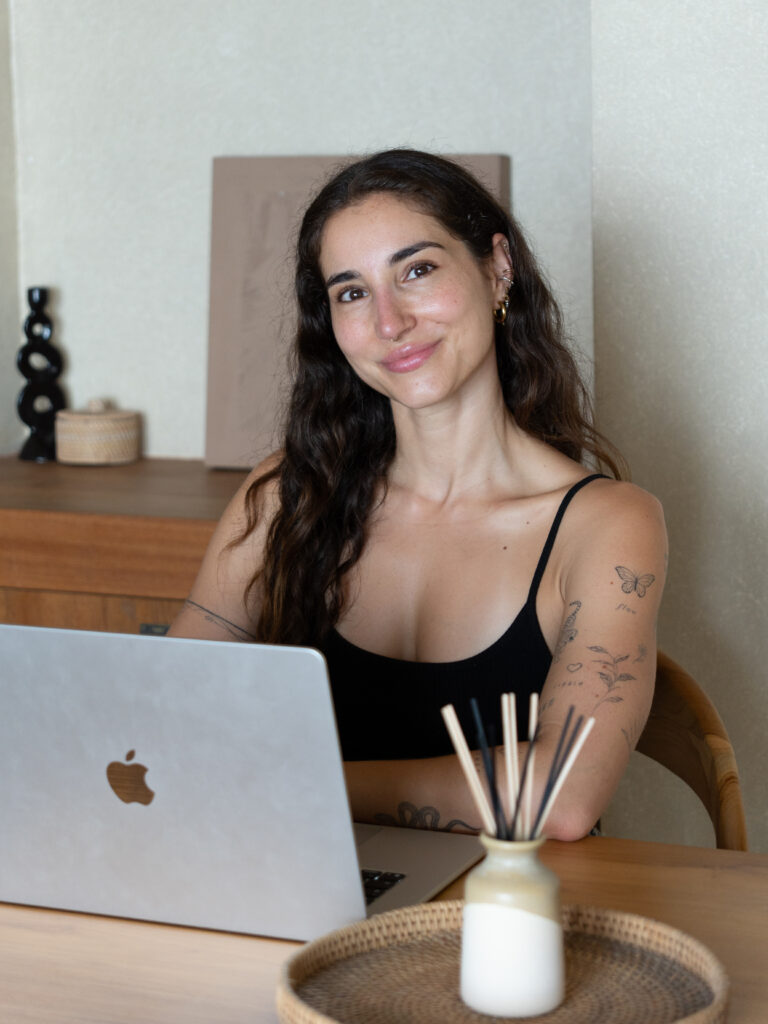 Sophie in einer Online-Coaching-Session